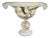 Monumental Vintage Fratelli Toso Murano Abstract Art Glass Compote For Sale