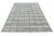 Casa Cosima Handmade Cotton Vegetable Dyed Rug, Gray, White and Olive Green Windowpane Checked Dhurrie-6'x9' For Sale - Image 4 of 11
