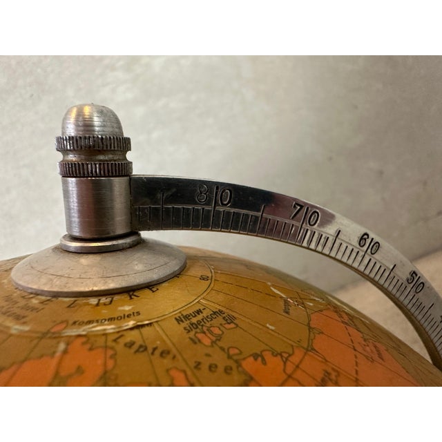 Vintage Illuminated Glass Globe, 1980 For Sale - Image 6 of 13