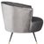 Velvet Retro Mid Century Accent Chair in Grey For Sale - Image 4 of 10