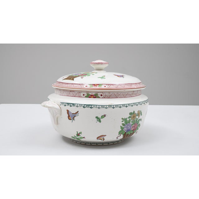 Mid 20th Century French Special Edition Porcelain Tureen With Lid For Sale In Greensboro - Image 6 of 18