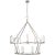 Chapman & Myers for Visual Comfort Signature Darlana Extra Large Two-Tier Chandelier in Polished Nickel For Sale
