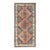 Vintage Oushak Rug From Turkey With Medallions in Salmon Pink and Blue For Sale