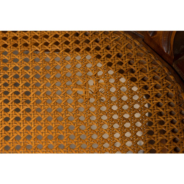 Set of 8 Early 20th Century French Louis XV Style Walnut Cane Dining Chairs For Sale - Image 17 of 18