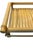 Contemporary Vintage Bamboo and Rattan Slatted Tray — 15” Wide For Sale - Image 3 of 3