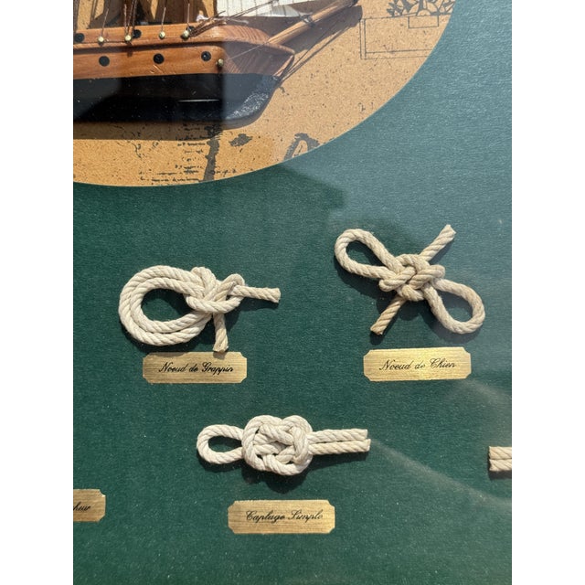 Wood Diorama Frame of Boats and Knots For Sale - Image 7 of 18