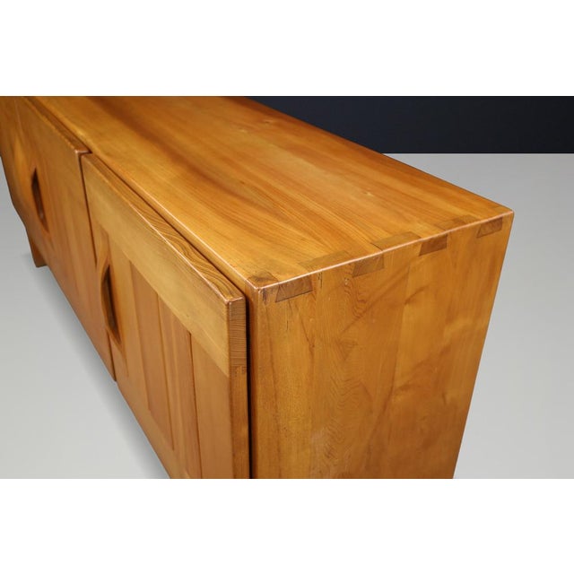 Sculptural Elm Sideboard from Maison Regain, France, 1960s For Sale - Image 8 of 18