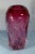Glass Pink Art Glass Vase With Textured Swirls For Sale - Image 7 of 12