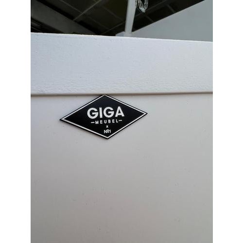Glass White Metal Display Cabinet from GIGA Meubel For Sale - Image 7 of 8