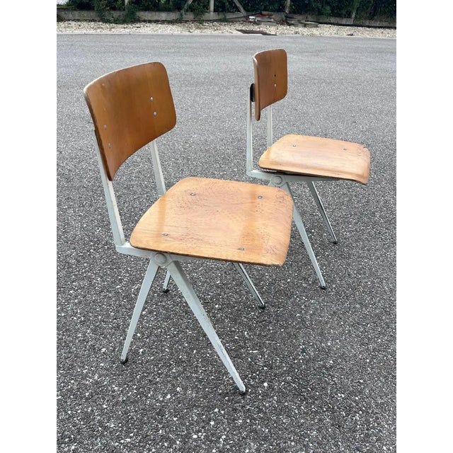 Set of Industrial Chairs in the style of Friso Kramer, 1960s For Sale - Image 9 of 10