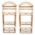 Pair of Faux Bamboo Étagères For Sale