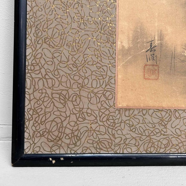 Antique Japanese Wall Panel, 1890s For Sale - Image 6 of 12