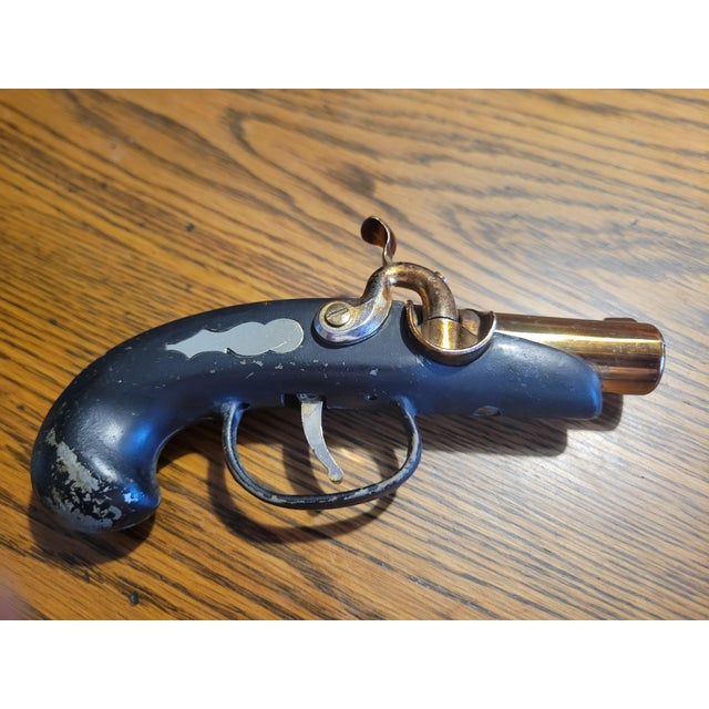 Asian Vintage Mid-Century Pistol-Shaped Lighter For Sale - Image 3 of 12