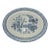 Blue and White Aestheic Movement Platter England Woods Ware For Sale