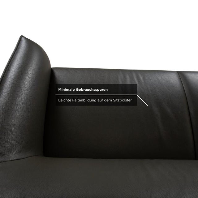 Mayon 2-Seater Sofa in Dark Green Leather from Leolux For Sale - Image 6 of 12