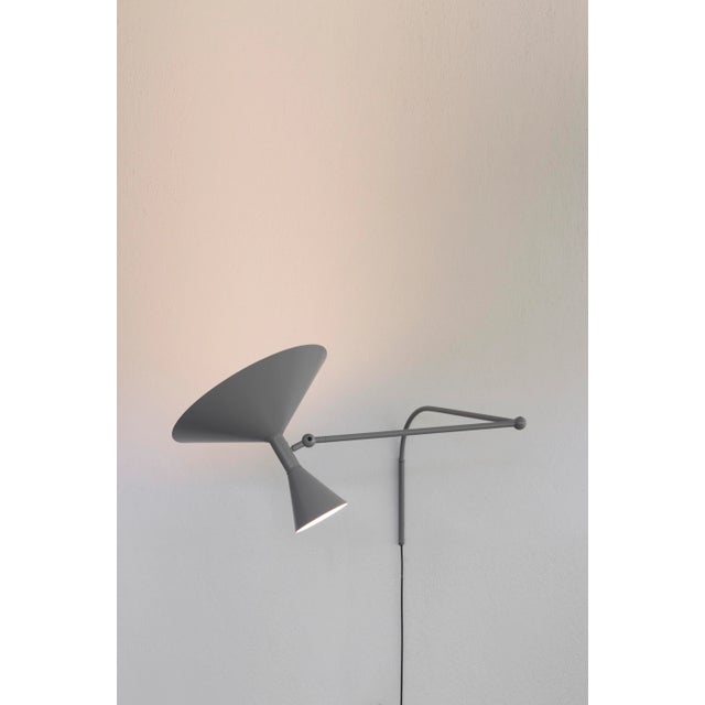 Mid-Century Modern Le Corbusier 'Lampe De Marseille' Wall Lamp for Nemo in Gray For Sale - Image 3 of 13
