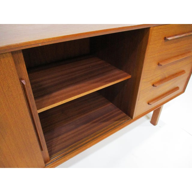Mid 20th Century Ib Kofod Larsen Teak Credenza Sideboard for Faarup Denmark For Sale - Image 5 of 13