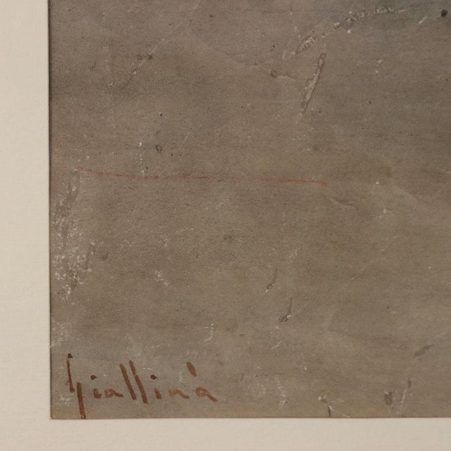 Angelos Giallinas, Landscape, Watercolor For Sale - Image 6 of 8