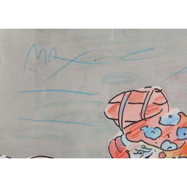 Artist: Peter Max, German/American (1937 - ) Title: Lady and Sailboat (V. II No. 1) Year: circa 1995 Medium: Ink and...