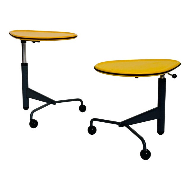 Mid-Century Modern Adjustable Kick Side Table by Toshiyuki Kita for Cassina, 1980s For Sale