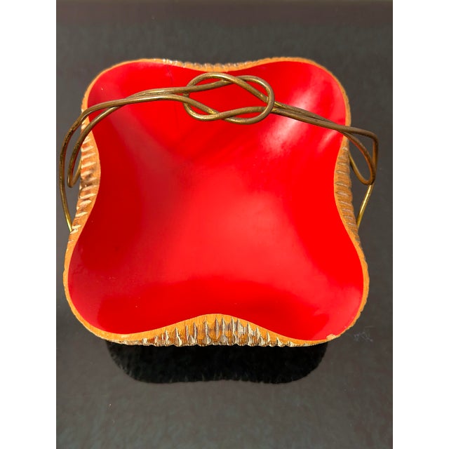 1950s Vintage Centerpiece Basket, Italy, 1950s For Sale - Image 5 of 9