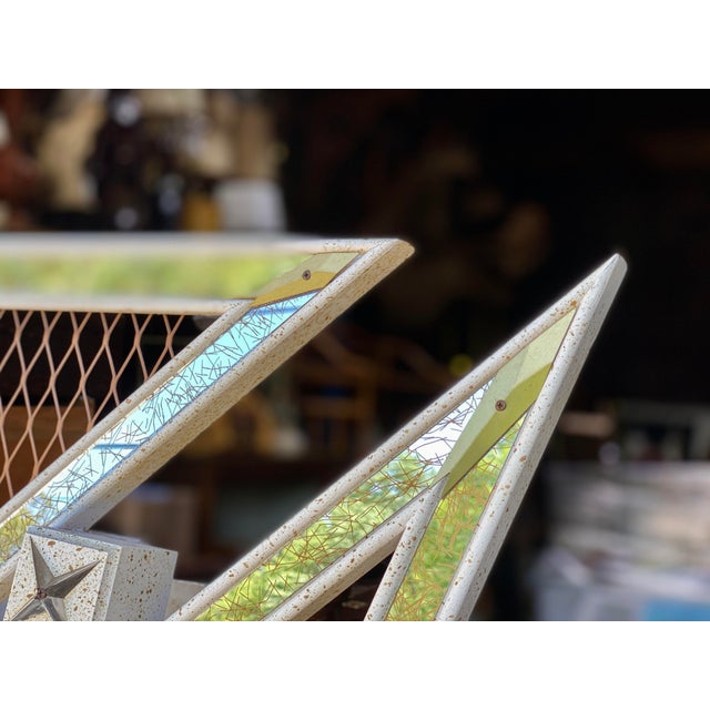 MidCentury Modern Atomic Wall Hanging Mirror Shadow Box Chairish