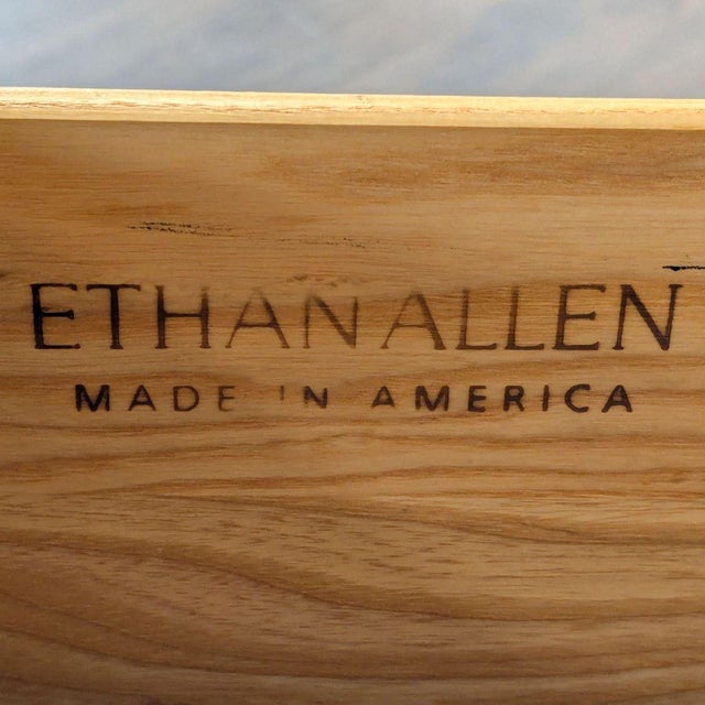 Ethan Allen Entertainment Armoire With Two Drawers For Sale - Image 9 of 10