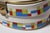 German Art Deco Ceramic and Brass Biscuit Tin With Geometric Motif For Sale - Image 15 of 18