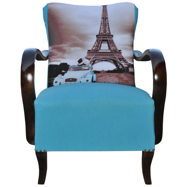 Art Deco Parisian Armchair, 1920s For Sale - Image 11 of 11
