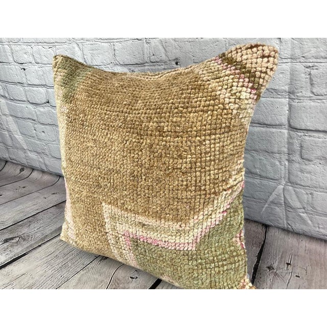 Vintage Pillow Case Turkish Rug Pillow Decorative Rug Pillow Dry cleaning only. PILLOW INSERT IS NOT INCLUDED