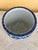 Blue Vintage Japanese Blue & White Bird & Cherry Blossom Jardinière / Planter For Sale - Image 8 of 9