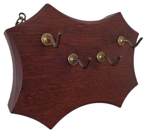 Solid Teak Key Hanger, 1960s