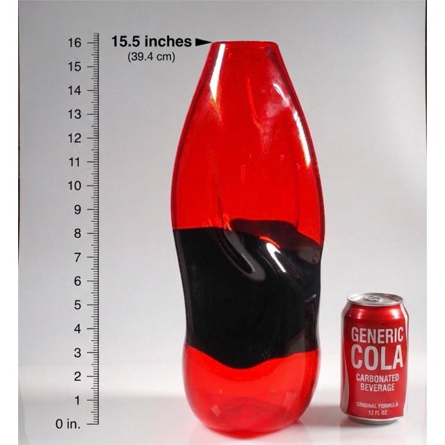 Large Carlo Nason for v. Nason & C. "Fiapi" Murano Glass Incalmo Vase For Sale - Image 9 of 9