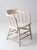 Antique White Painted Windsor Captain's Chair With Spindle Back For Sale - Image 15 of 16