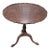 Mid 20th Century Baker Carved Chippendale Mahogany Pie Crust Tilt Top Table Claw and Ball Feet For Sale
