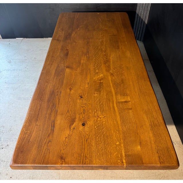 Oak Farmhouse Dining Table, 1930s For Sale - Image 9 of 14