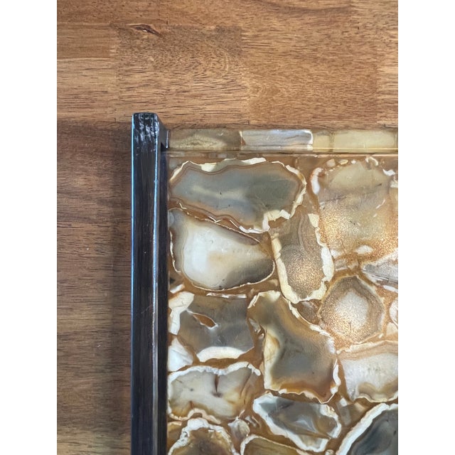 R & Y Augousti R&y Augousti Paris Vintage Agate Mosaic Tabletop Tray Large For Sale - Image 4 of 8