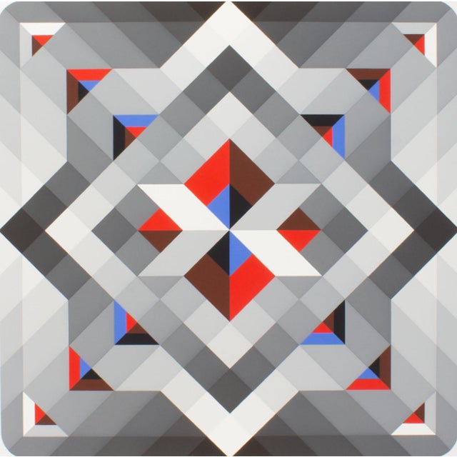 “Prizma Iii” Op Art Serigraph Print by Marko Spalatin For Sale - Image 4 of 8
