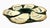 Late 19th Century Pair of Antique French Ironstone Majolica Oyster Dishes by Faïencerie De Longchamp For Sale - Image 5 of 10