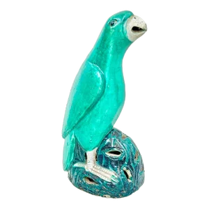 Antique Chinese Export Parrot Figurine