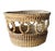 Late 20th-Century Sweetgrass Gullah-Style O-Looped Cachepot Basket For Sale