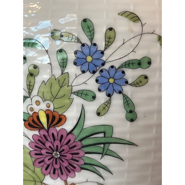 1990s 1990s Large Herend Windsor Garden Porcelain Lamp For Sale - Image 5 of 8