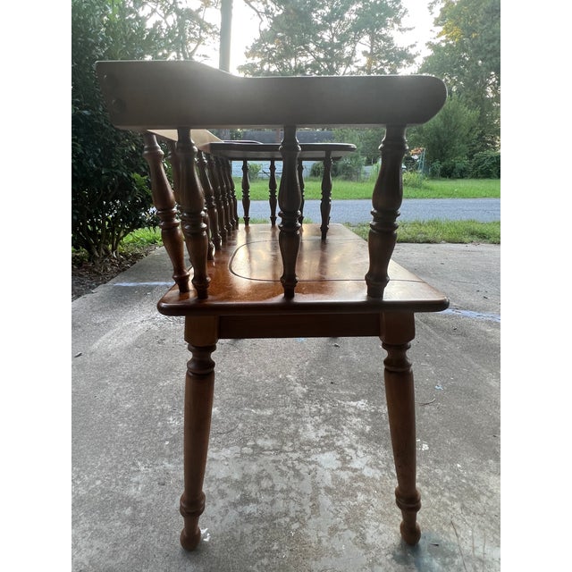 Vintage Ethan Allen Maple Telephone Gossip Bench Chairish
