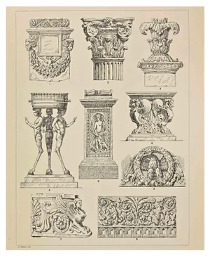 Andrea Mestica, Decorative Motifs: Roman Styles, Chromolithograph