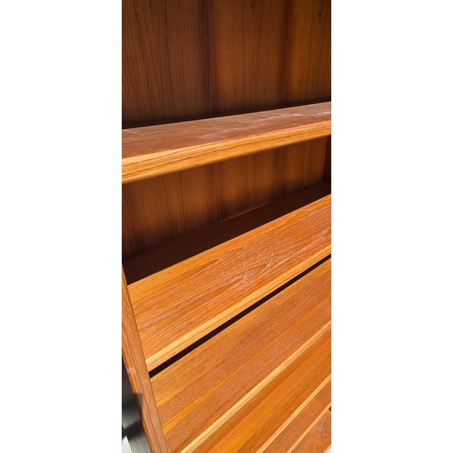 Vintage Danish Mid Century Modern Bookcase Made in Denmark #2 For Sale - Image 15 of 18