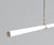 Metal Linear Light LO015 Pendant Light in Satin Brass by Naama Hofman For Sale - Image 7 of 12