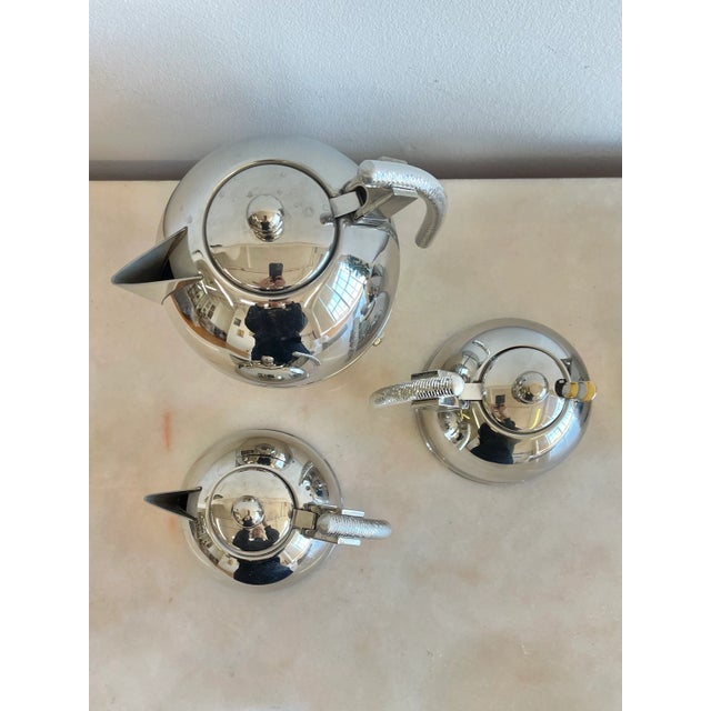 1980s Italian Coffee and Tea Server Set 1980s Design Raoul Piccinini for Gottinghen For Sale - Image 5 of 12