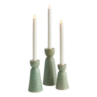 Libbey Taper Holders, Set Of 3 For Sale