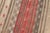 Vintage Turkish Kilim With Stripes in Blue, Tan, Brown, Cream and Orange For Sale - Image 12 of 12