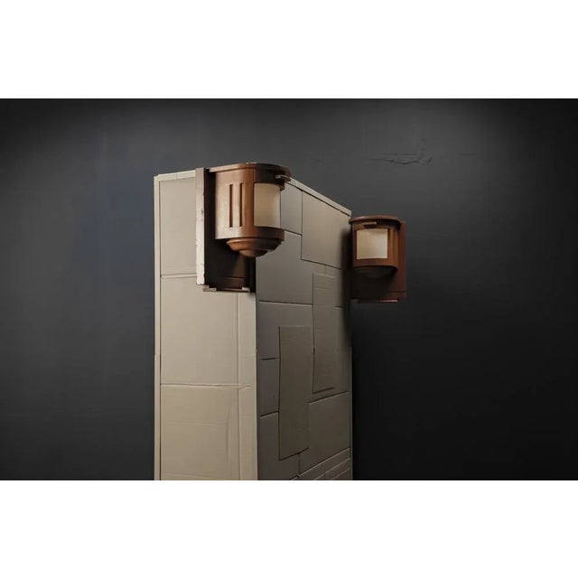 Modern Organic Architectural Wooden Lamps, Set of 2 For Sale - Image 3 of 18